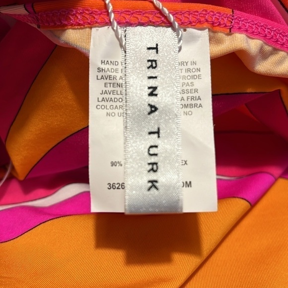 Trina Turk 3/4 Sleeve Multi Color Coverup Sz M NWT - Picture 8 of 8